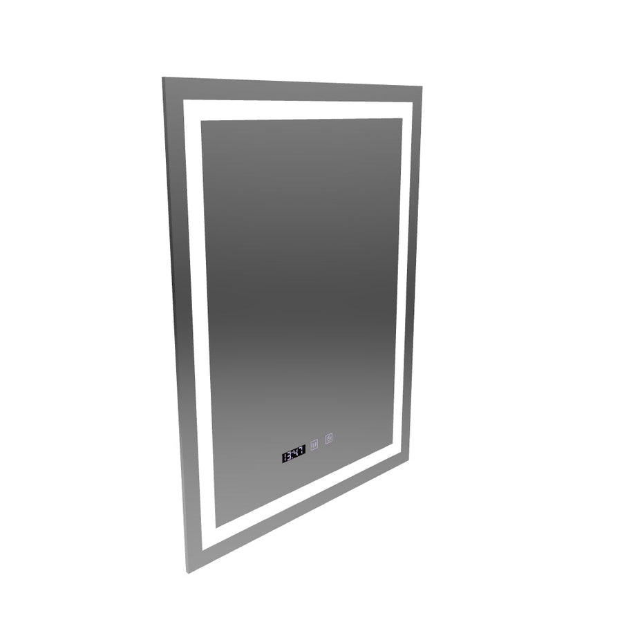 MODENA Touch LED tükör Páramentesítő rendszer, Óra és hőmérséklet 60x80 cm
