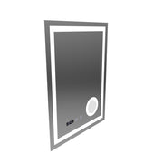 NIVERA LED Touch Mirror páramentesítő rendszer, óra és hőmérséklet 60x80 cm kozmetikai nagyító