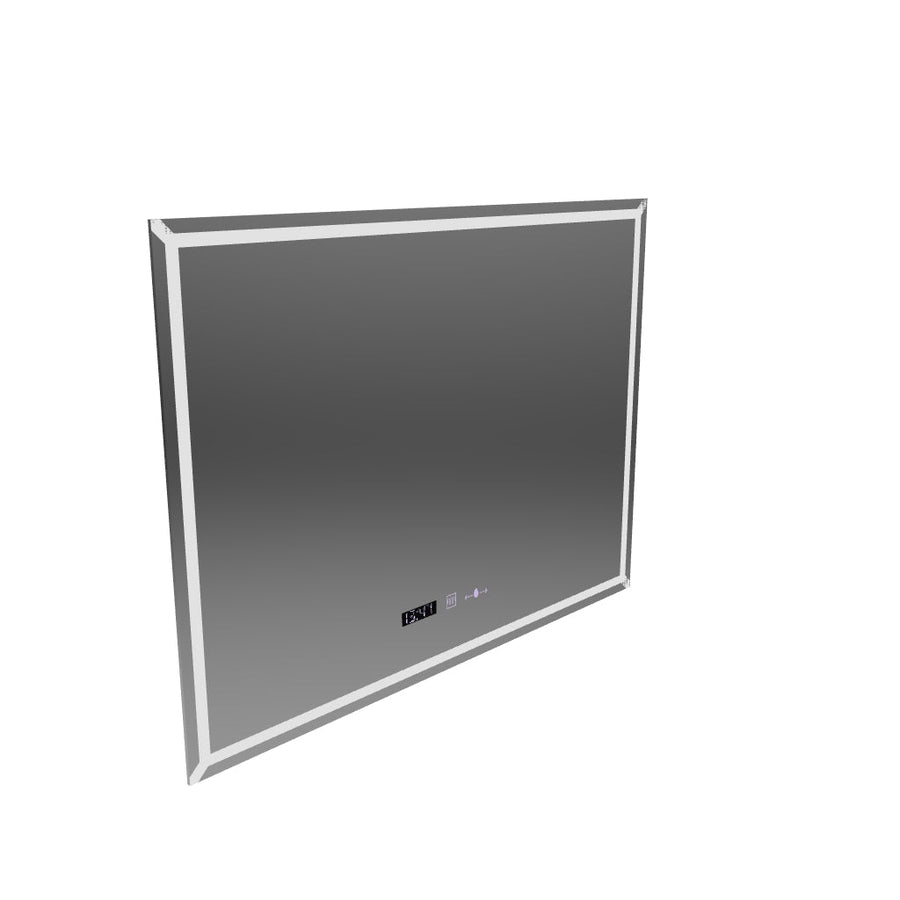 Téglalap alakú LED-es tükör, 80x60 cm, VillayTouch Marcello, Páramentesítő rendszer, Tompítható