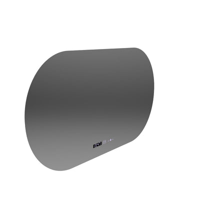 Ovális LED tükör, 80x50 cm, Altera Marcello MotionGlow érzékelő, páramentesítő rendszer, óra és hőmérő, szabályozható