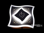 LED csillár MANDI 20W, Átmérő 20W, Hideg fény, 6000K, Fehér