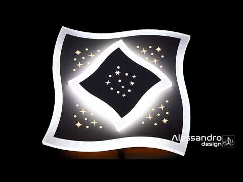 LED csillár MANDI 20W, Átmérő 20W, Hideg fény, 6000K, Fehér
