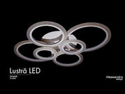 LED csillár távirányítóval BETTY 82W, 6 kör, hideg/meleg/semleges fény, szabályozható, fehér