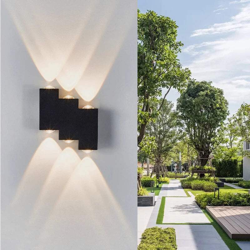 Aplica LED AX232, Exterior, 6 Surse, 6W, Negru, 3000K Aplice de Exterior Default Title Alessandro Design
