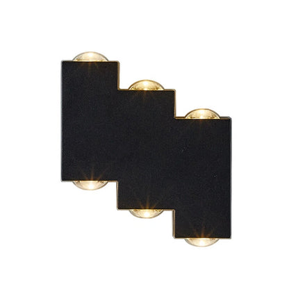 Aplica LED AX232, Exterior, 6 Surse, 6W, Negru, 3000K Aplice de Exterior Default Title Alessandro Design