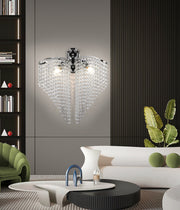 Ander Cristal lámpa 2x E14 Fényes króm, Kristályfüzérek Beltéri lámpák Alapértelmezett cím Alessandro Design