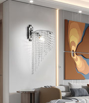Cristal Ander fali lámpa 1x E14 Fényes króm belső fali lámpa Alapértelmezett cím Alessandro Design