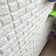 10x öntapadó 3D tapéta fehér tégla puha habból, 70 cm x 77 cm x 2 mm 3D tapéta Alapértelmezett cím Alessandro Design