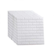 10x öntapadó 3D tapéta fehér tégla puha habból, 70 cm x 77 cm x 2 mm 3D tapéta Alapértelmezett cím Alessandro Design