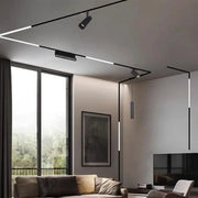 Süllyesztett sín mágneses projektorok számára, 1 m, fekete LED-es termékek Alapértelmezett cím Alessandro Design