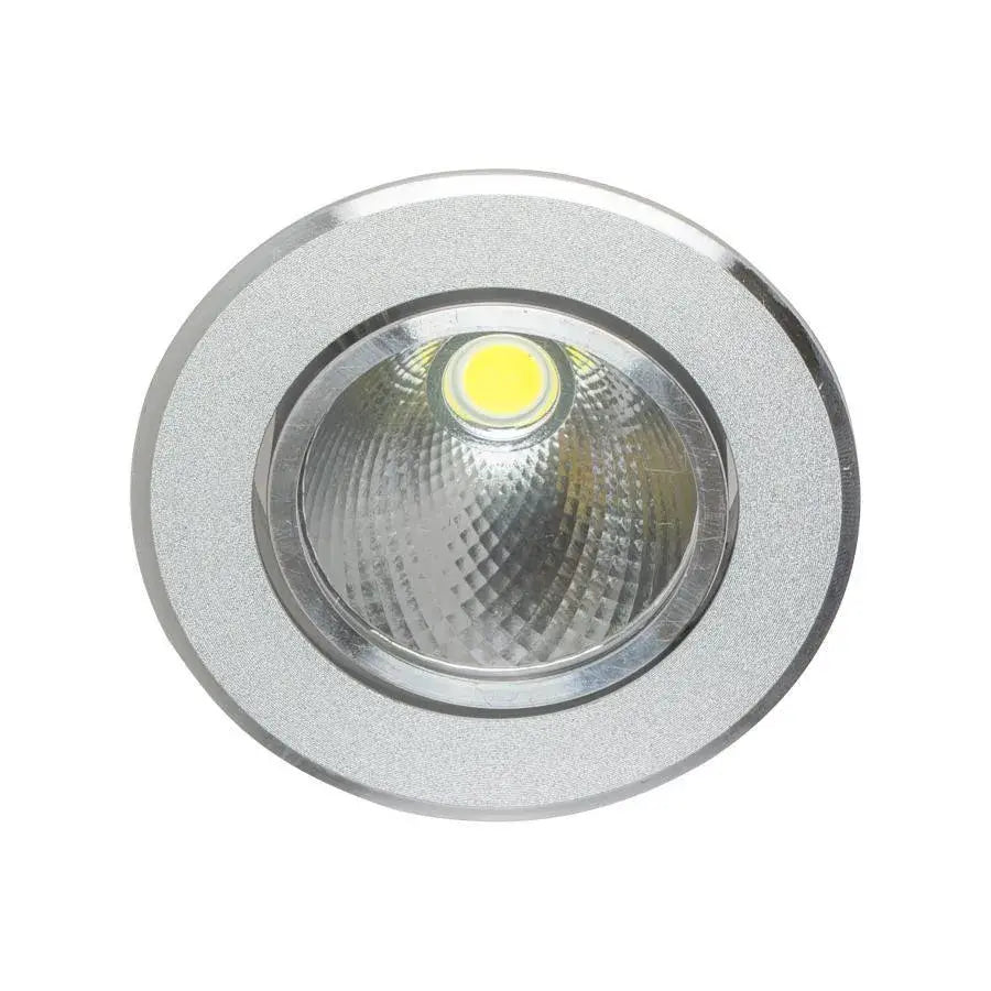 Süllyesztett LED Spot, 5 W, fém, ezüst világítótestek Alapértelmezett cím Alessandro Design