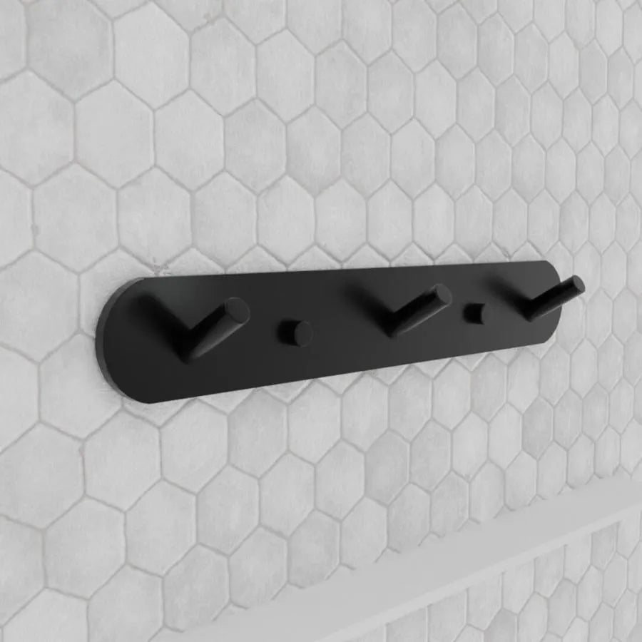 Törülközőtartó és fürdőszobai kiegészítők 20 cm alumínium fekete alapbeállítás Alessandro Design