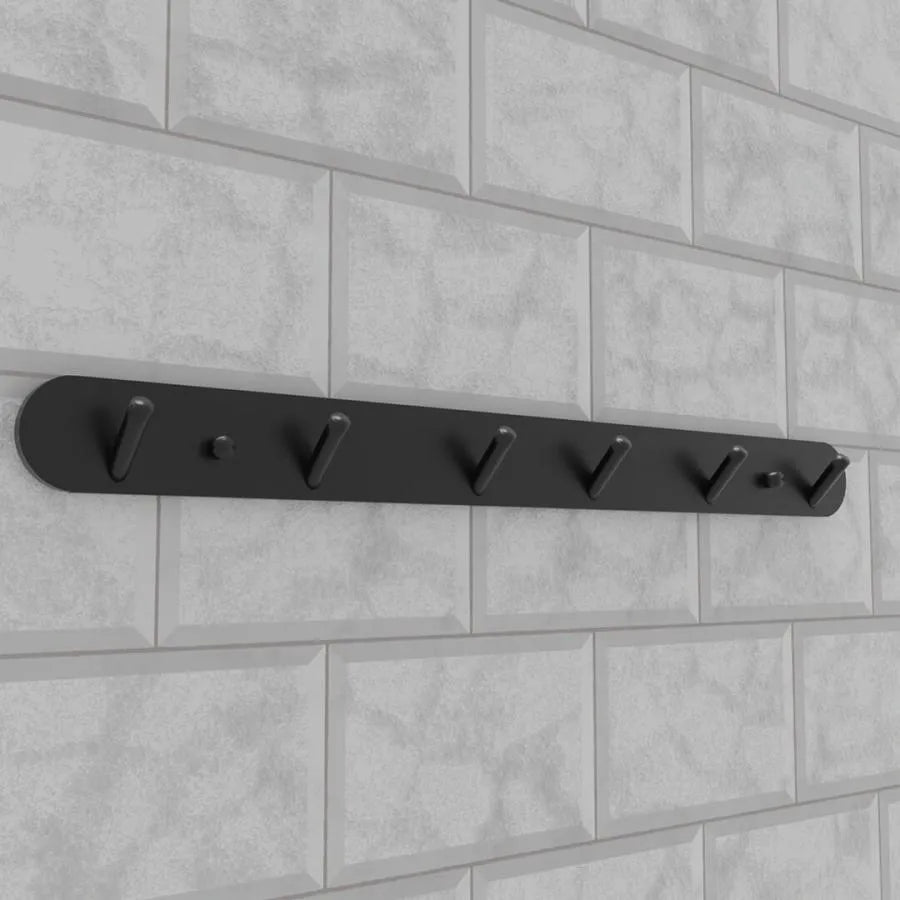 Törülközőtartó és fürdőszobai kiegészítők 45 cm alumínium fekete alapbeállítás Alessandro Design