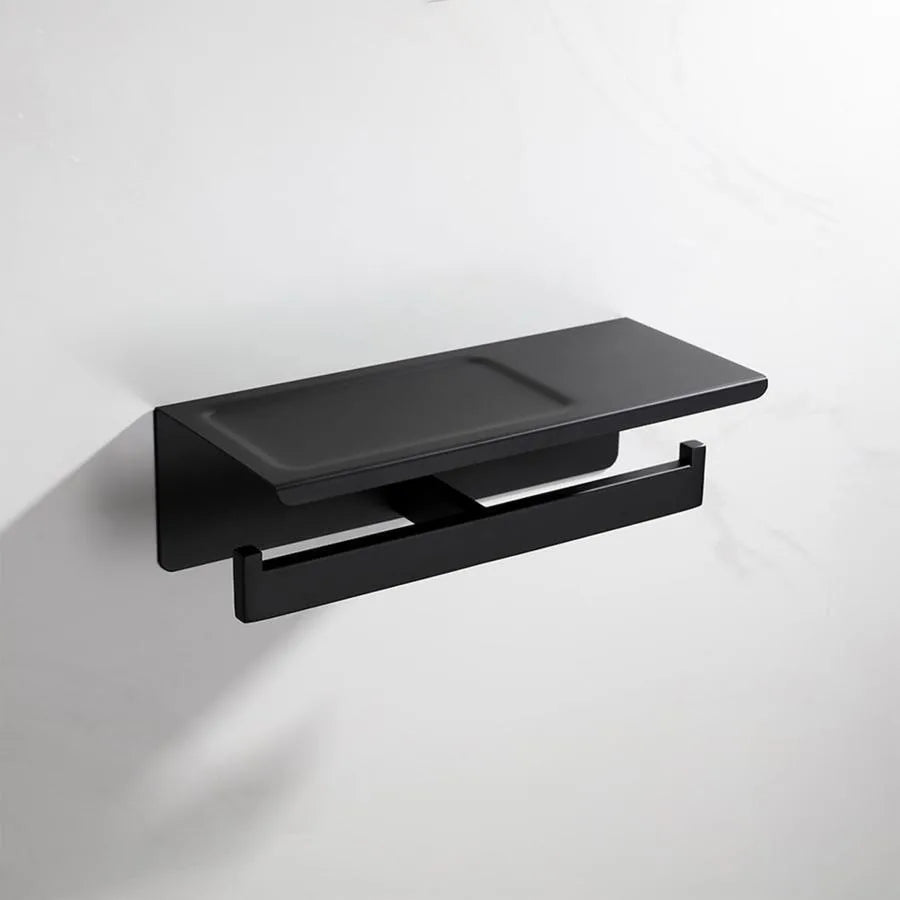 Dupla vécépapír tartó telefontartóval/fekete parfüm GJ603 vécépapír tartó Alapértelmezett cím Alessandro Design
