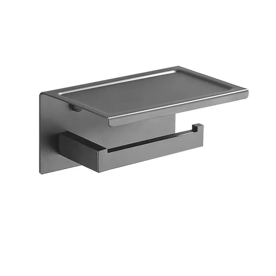 WC-papír tartó telefon/parfüm tartóval Szürke GJ617 WC papír tartó Alapértelmezett cím Alessandro Design