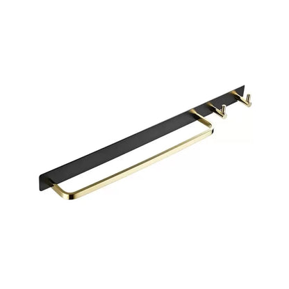 Törölközőtartó és fürdőszobai kiegészítők Fekete arany GJ621 törölközőtartó Alapértelmezett cím Alessandro Design