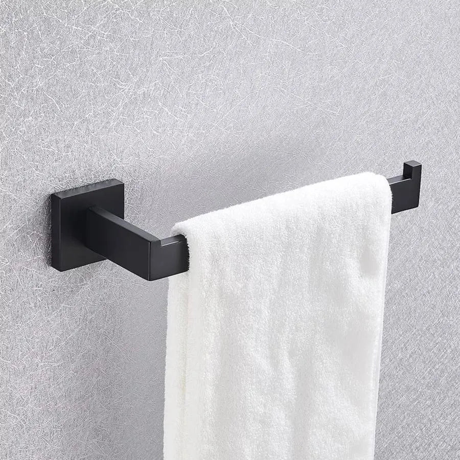 Fekete törölközőtartó GJ628 törölközőtartó Alapértelmezett cím Alessandro Design
