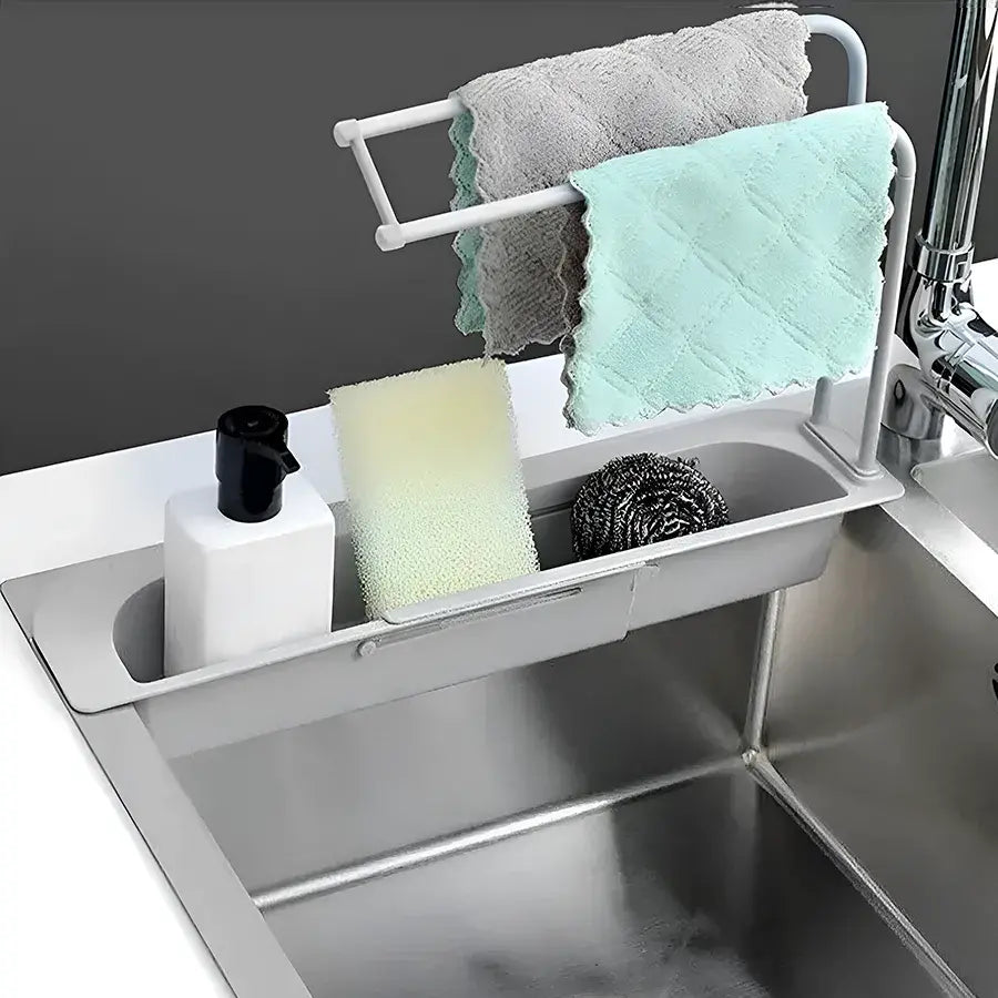 Teleszkópos támasz a mosogatóhoz, 50 cm, fehér Fürdőszoba kiegészítők Alapértelmezett cím Alessandro Design