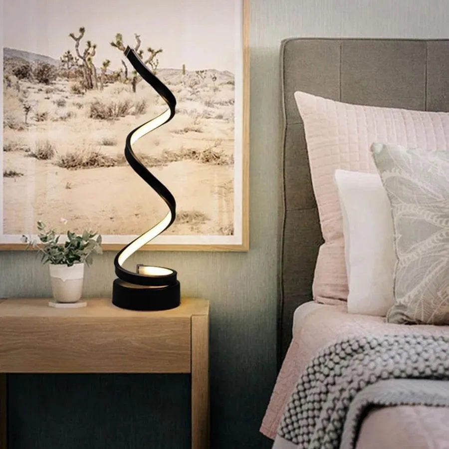 LED lámpa Afet 38W, szilícium és fém, fekete lámpák és lámpák alapértelmezett cím Alessandro Design