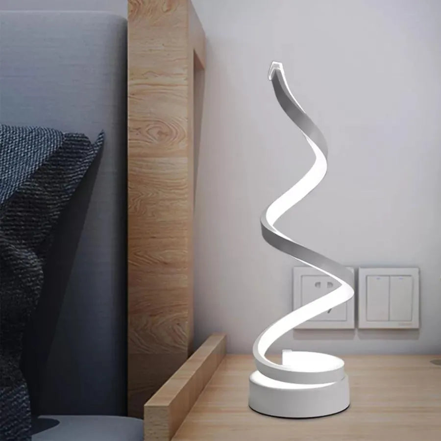 Veioza LED Genom, 24 W, hideg/meleg/semleges fény, műanyag és fém, fehér Veioze & Lampadare alapértelmezett cím Alessandro Design
