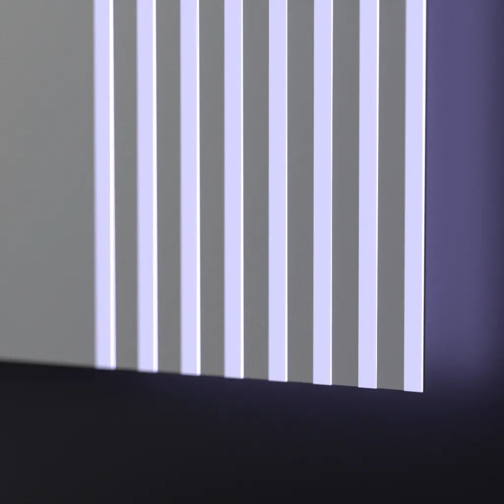 Téglalap alakú LED-es tükör, 80x60 cm, Infinity Frame Basic Touch 1005S-20A Alapértelmezett cím Alessandro Design