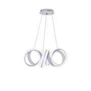 Függesztett LED-es csillár távirányítóval INFINITY TWIST 180W, hullámos, hideg/meleg/semleges fény, szabályozható, fehér, állítható magasságú modern csillárok alapértelmezett cím Alessandro Design