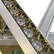 LED csillár távirányítóval MAKOTO 144W, 6 elem, Lineáris, hideg/meleg/semleges fény, szabályozható, aranyfehér LED csillárok távirányítóval Alapértelmezett cím Alessandro Design