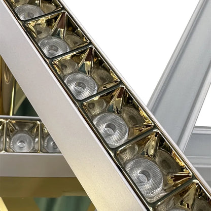 LED csillár távirányítóval MAKOTO 144W, 6 elem, Lineáris, hideg/meleg/semleges fény, szabályozható, aranyfehér LED csillárok távirányítóval Alapértelmezett cím Alessandro Design